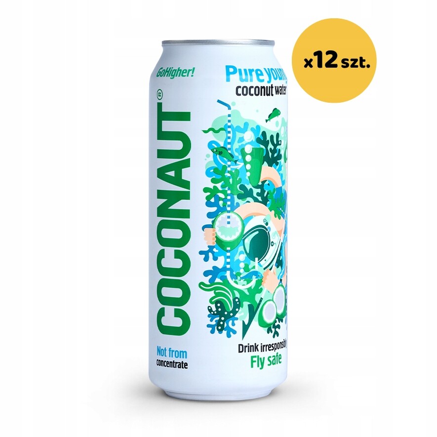 Přírodní kokosová voda 12x500 ml