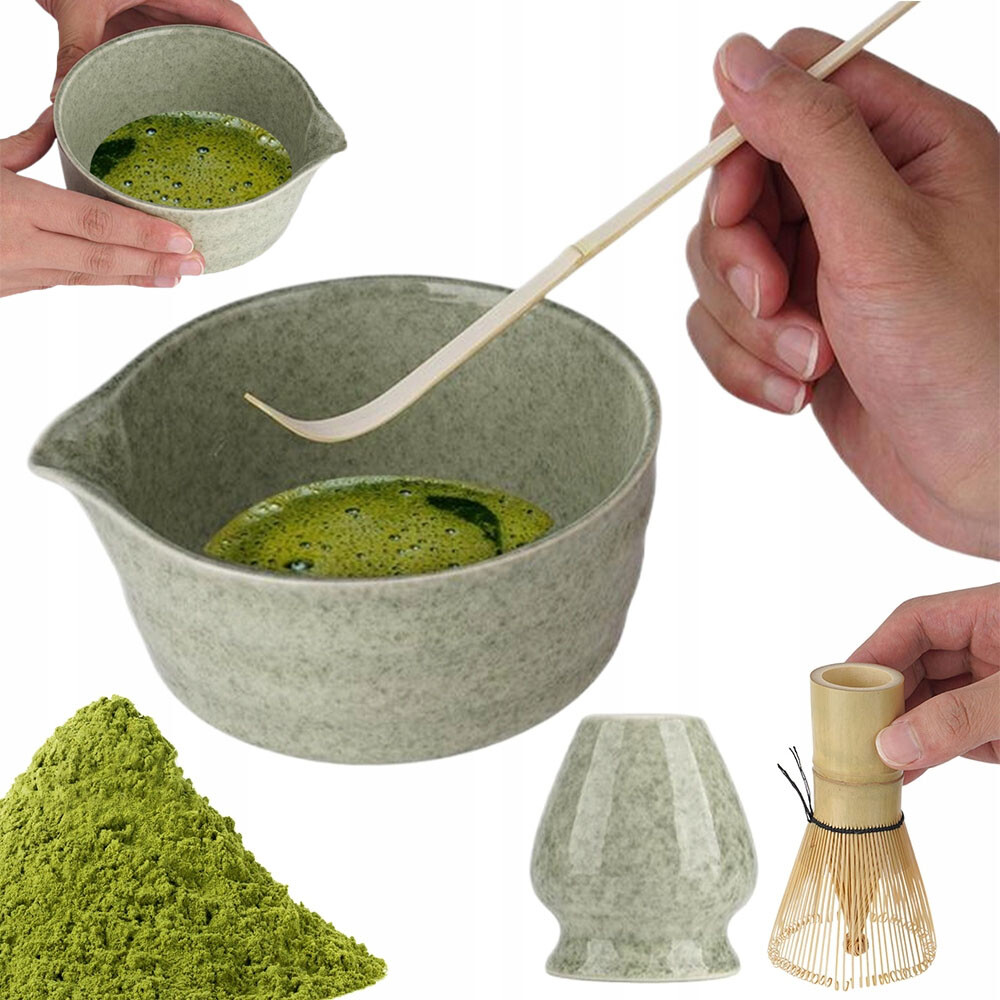 Sada Na Matchu S Bambusem: Miska, Chasen, Lžička – Ideální Dárek