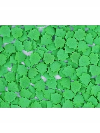 udanewypieki Cukrový Posyp Vánoce zelené vánoční stromky 20 g