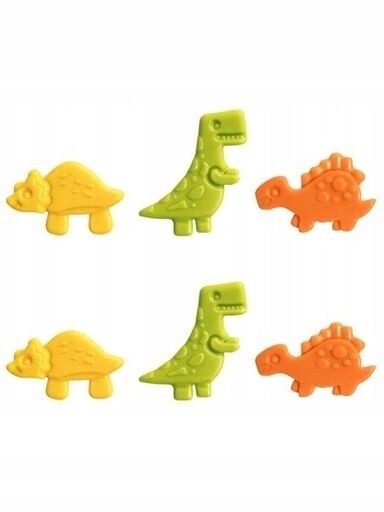 udanewypieki Dekorace Čokoládové barevné dinosaury 6 ks