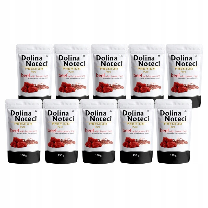 Mokré krmivo pro alergické psy Dolina Noteci Premium hovězí maso 10 x 150 g