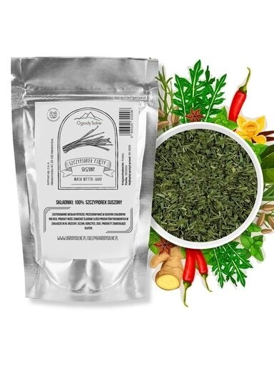 7x Ogrody Solne Koření Sušená pažitka řezaná 100 g vysoké kvality