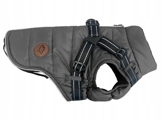 Zolux Péřová bunda s ramenními popruhy pro psa, velikost 40, šedá