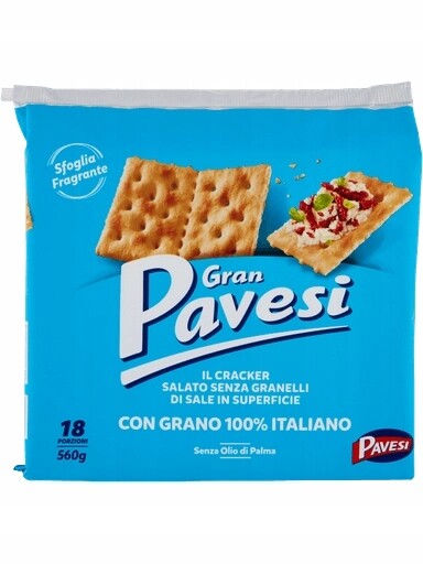 3x Krekry Cracker Senza x18 560g Pavesi