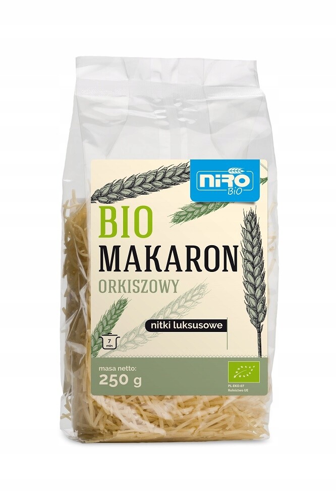 3x Těstoviny (špaldové) nudličky luxusní Bio 250 g