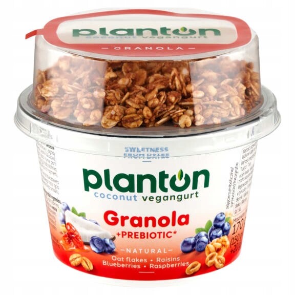 Planton Veganský kokosový přírodní produkt s granolou