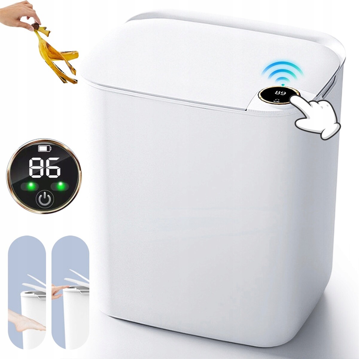 inteligentní odpadkový koš se senzorem do kuchyně obývacího pokoje, koš na odpadky