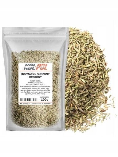 7x Rozmarýn 100g Sušené aromatické přírodní koření vysoké kvality