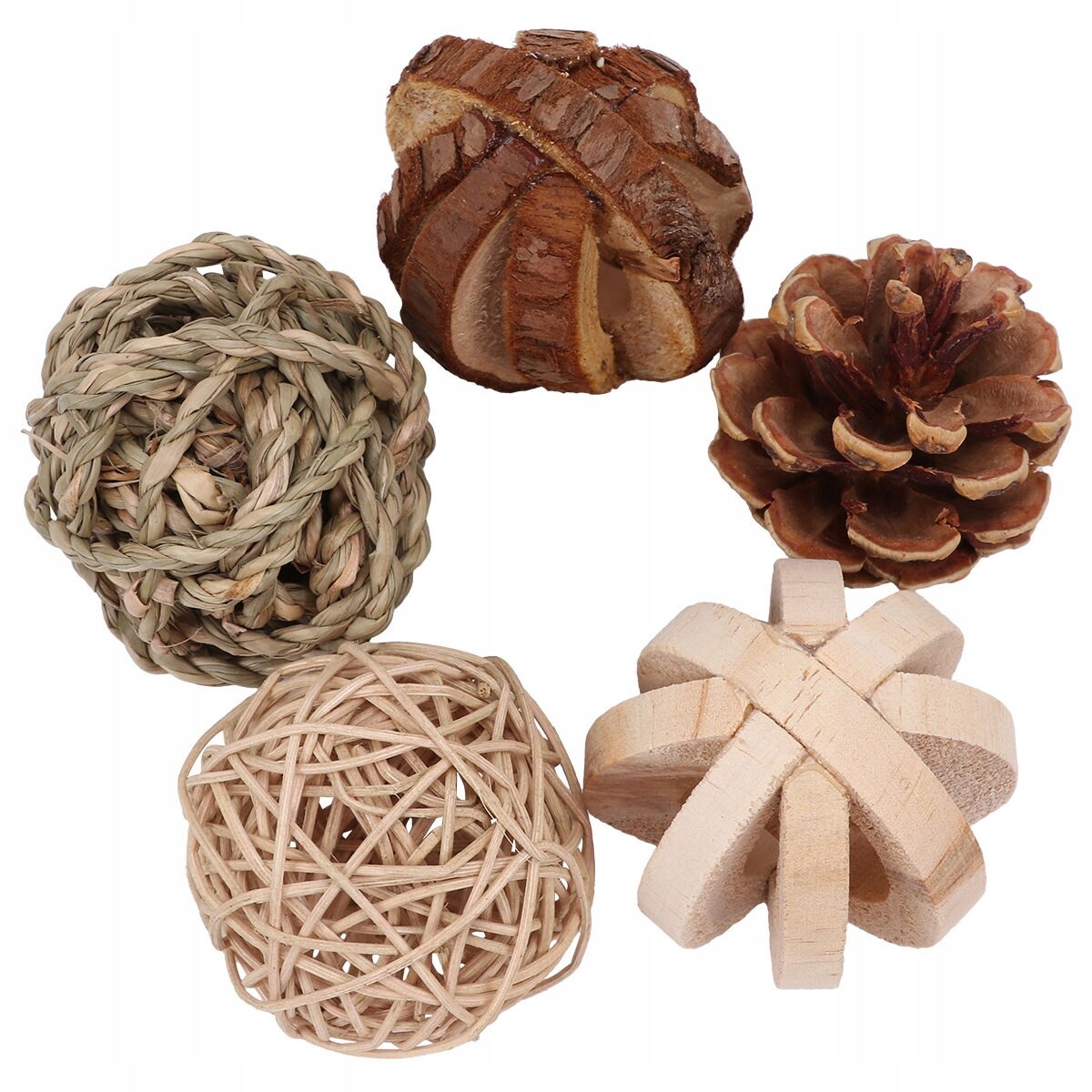 1 Sada MIX Barev Dřevěných Žvýkacích Hraček Pro Křečka Na Skřípání