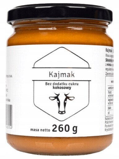 Kajmak bez přidaného cukru Kokosový 260 g Polder tekutý karamel