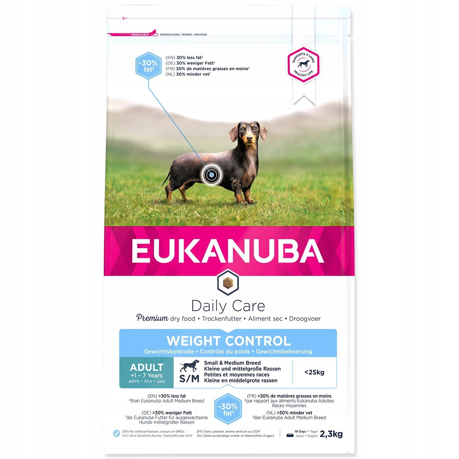 Krmivo Eukanuba Daily Care Adult Small & Medium Weight Control 2,3kg