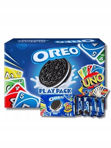 3x Sušenky Oreo sendvičové Uno karty Play vietnamské jako dárek 257,6 g