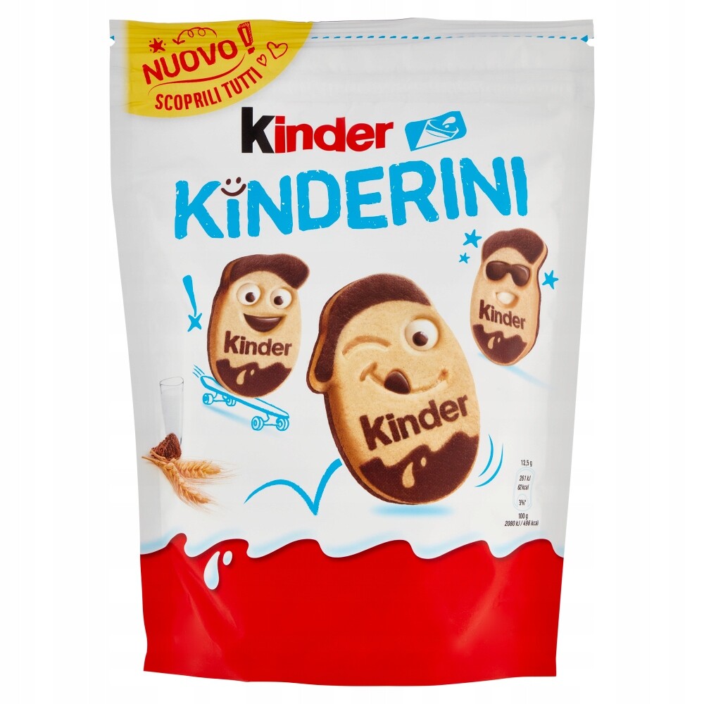 3x sušenky pro děti Kinderini 250 g Ferrero