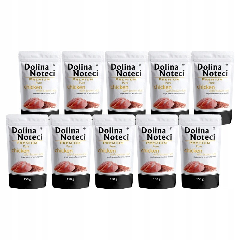 Mokré krmivo pro alergické psy Dolina Noteci Premium Pure kuře 10 x 150 g