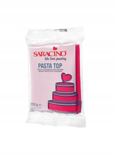 Fuchsiová cukrová hmota pro nanášení Fuschia Top Paste 250 g Saracino