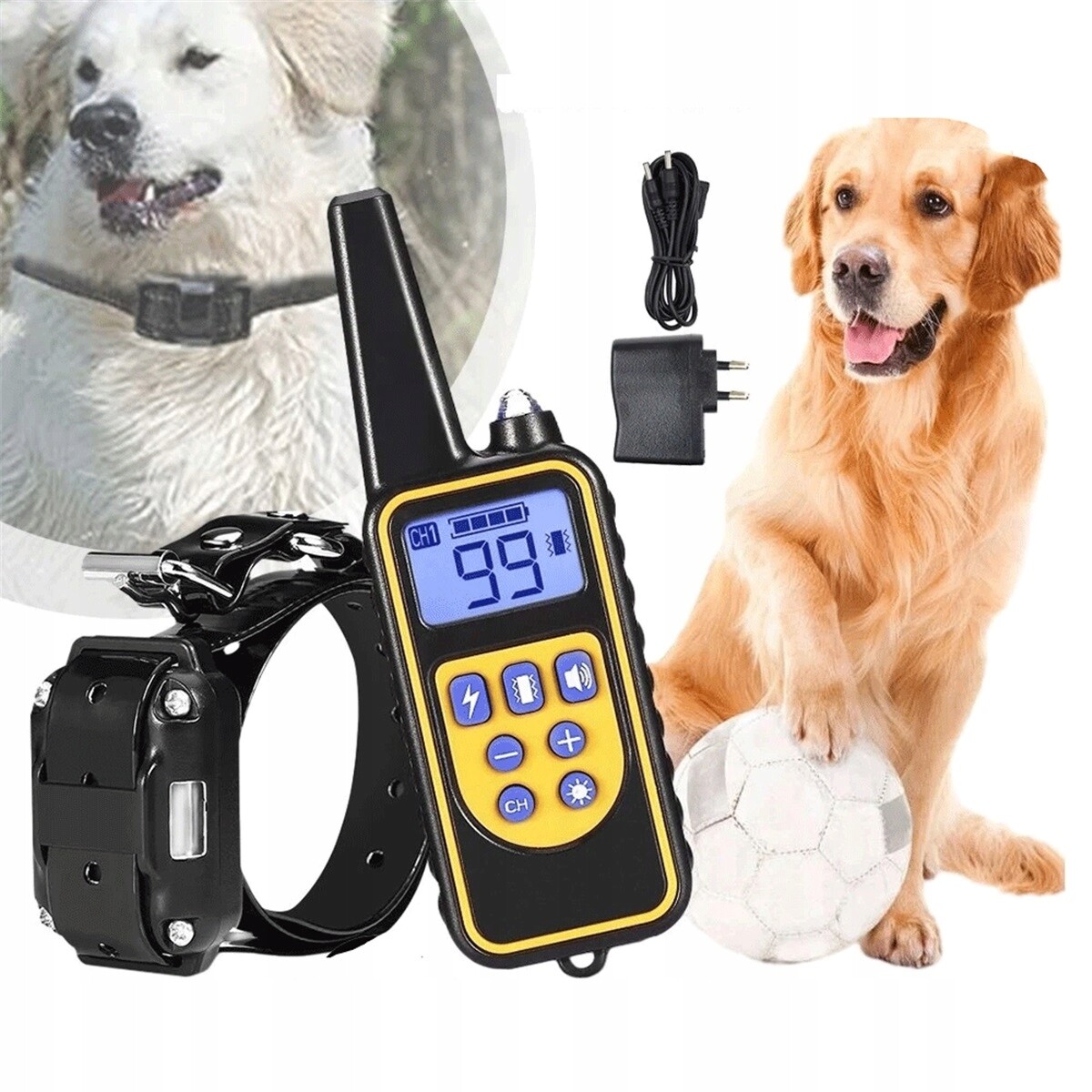 Elektronický Dálkový Ovladač S Dosahem 800 M, Výcvikový Obojek S Úsporou Energie