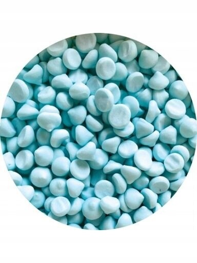 udanewypieki Dekorace Posypka mini sněhové pusinky modré světlé 50 g