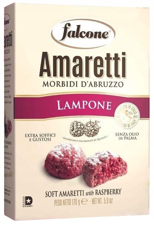 3x Sušenky Amaretti Morbidi Lampone 170 g Falcone