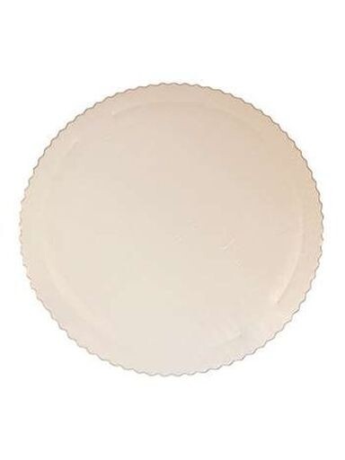 úspěšné pečení Podklad Pod Dort Ciasto Vlnitá lepenka 32 cm Bílá B