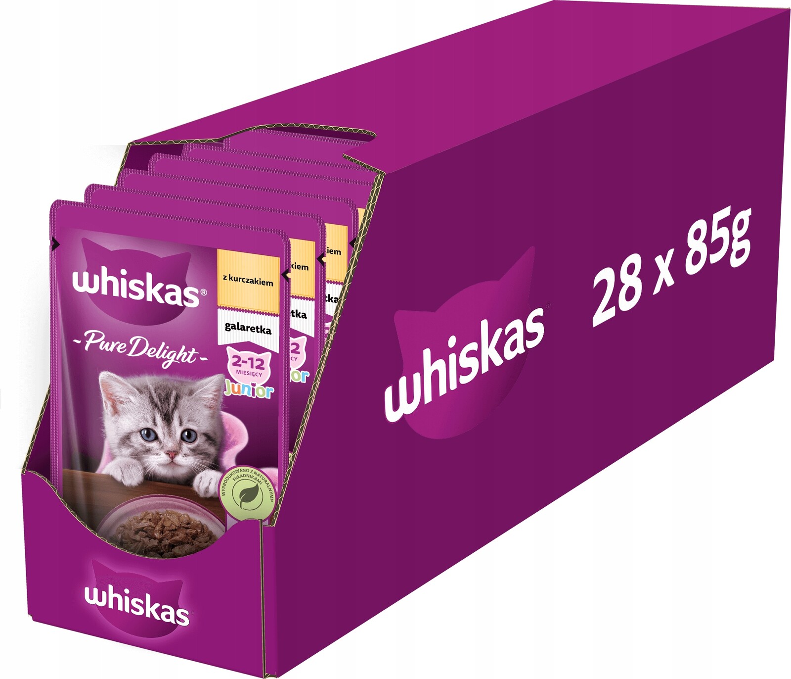 Whiskas Junior Pure Delight kuře v želé 28 x 85 g