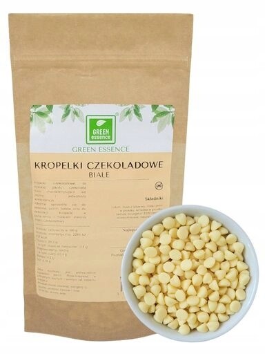 Čokoládové kapky Čokoláda Bílá 24% 100 g dropsy slzy dekorace