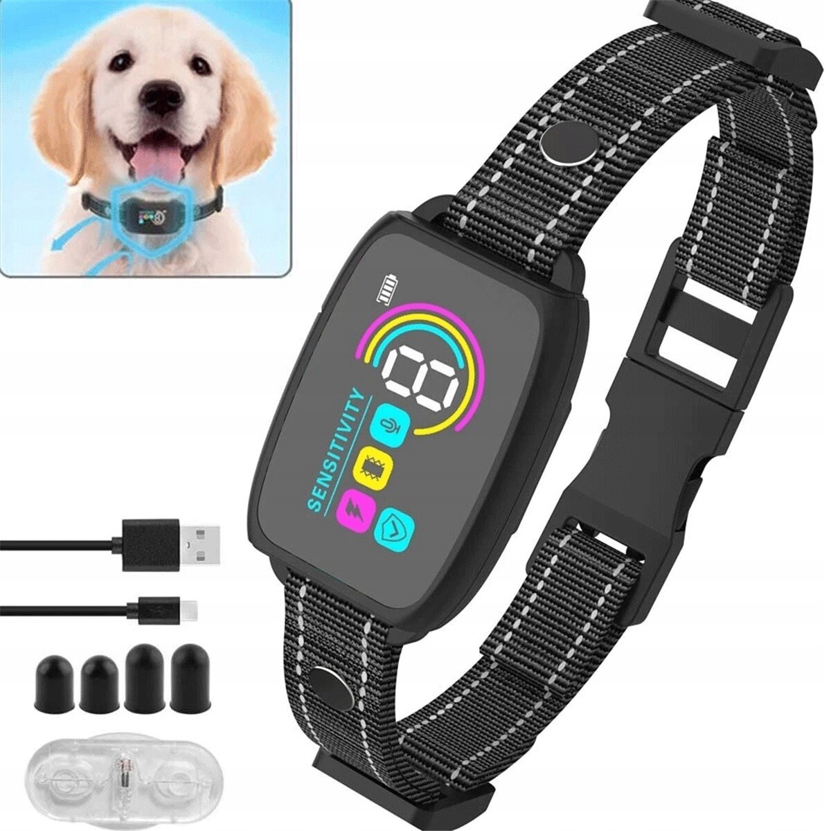 Inteligentní Obojek Proti Štěkání S 8 Úrovněmi Citlivosti IP67