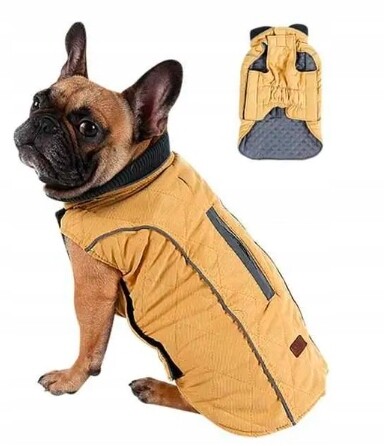 Kabát Pro Psa Doglemi Větruodolný Velikost Xs Žluté Oblečení