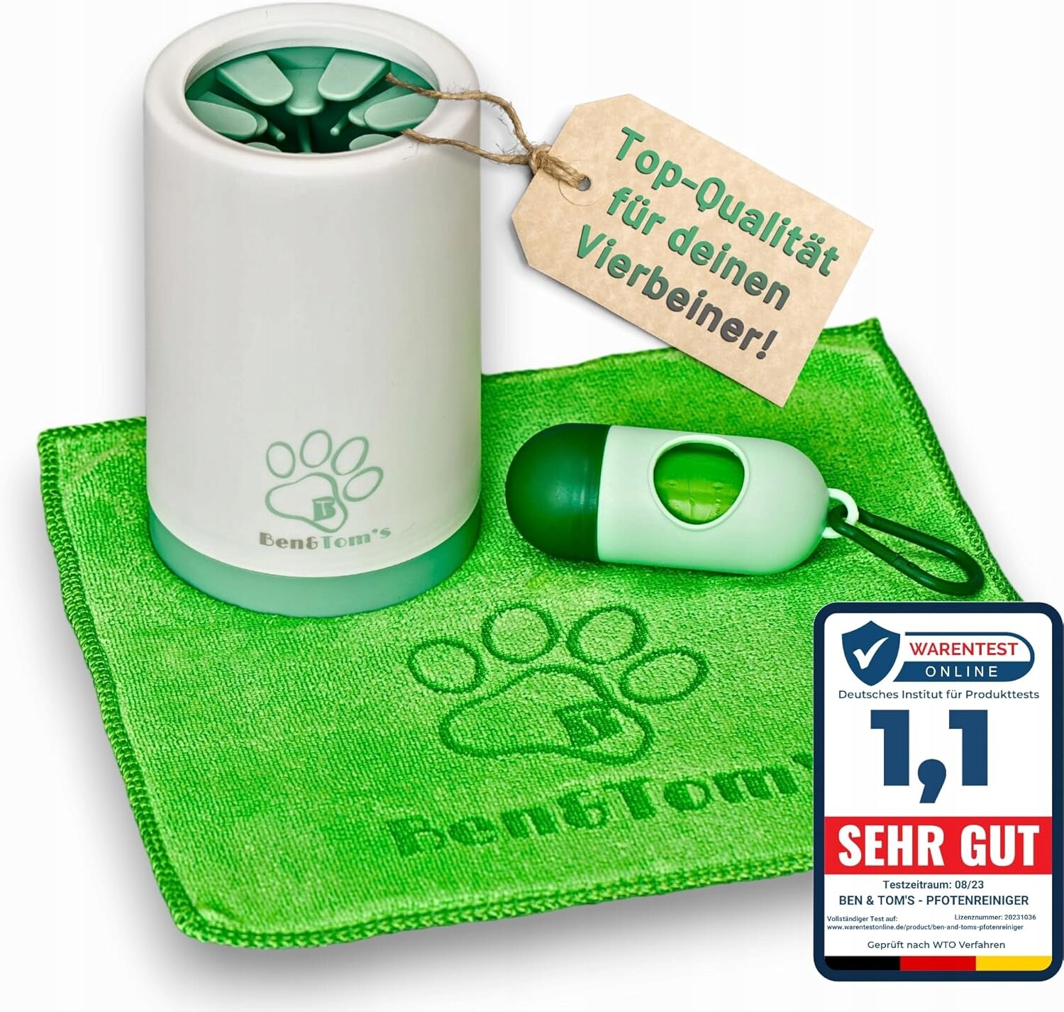 Ben & Tom`s čistič tlapek pro psy velikost L, psi do 25 kg