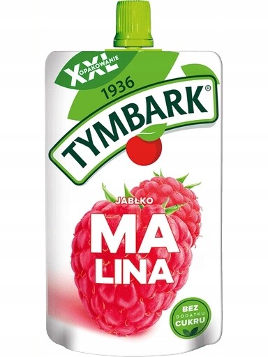 10 x Tymbark XXL pěna s příchutí jablko malina zdravá svačinka 200 g