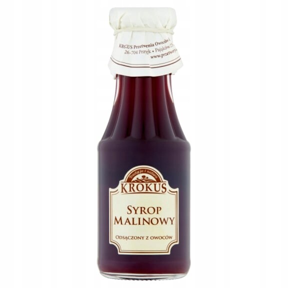 Krokus Bezlepkový malinový sirup