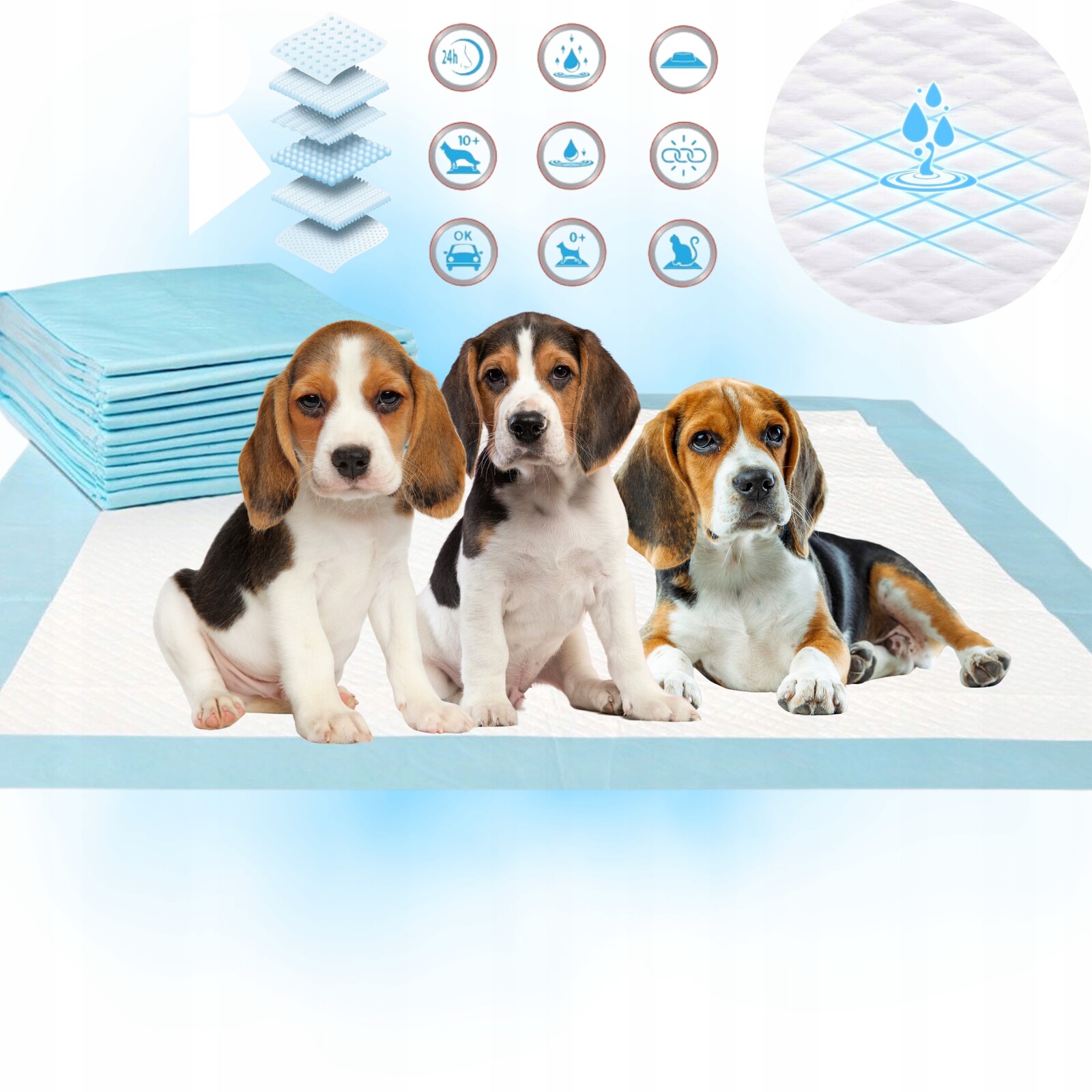 Podložky Pro Psy Podložky pro psy Zvířata 60x60 400ks