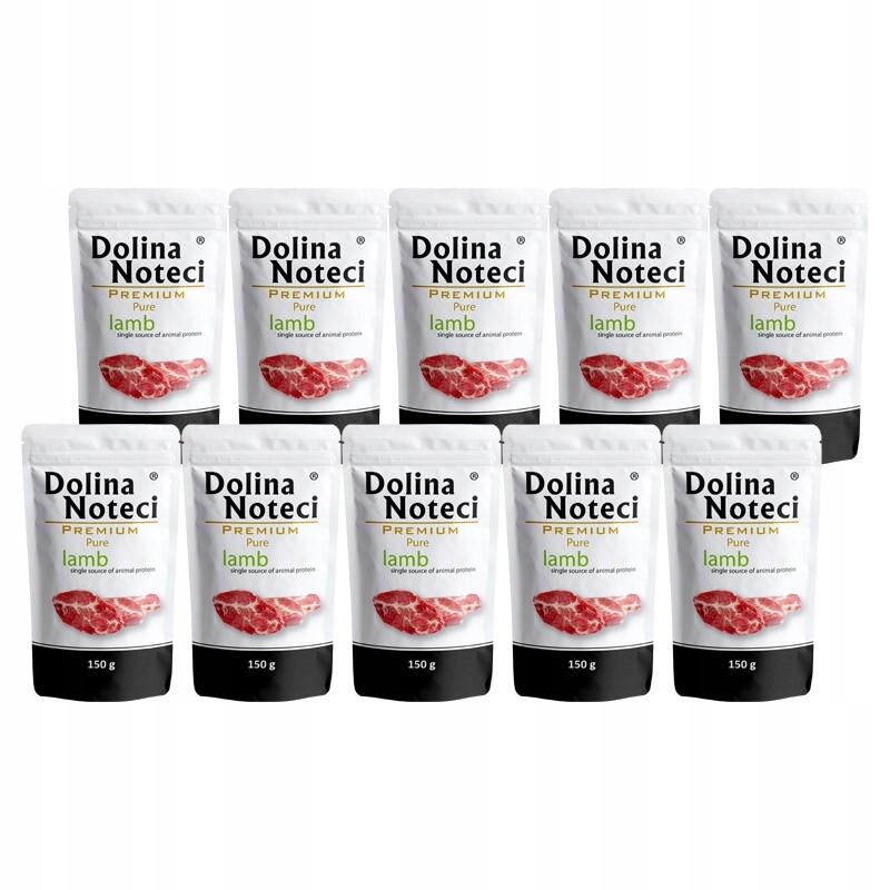 Mokré krmivo pro alergické psy Dolina Noteci Premium jehněčí maso 10 x 150g