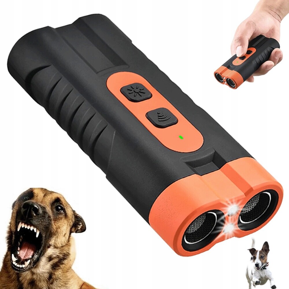 Ultrazvukový Trenér Psů 15-40 Khz Proti Štěkání S Led Svítilnami