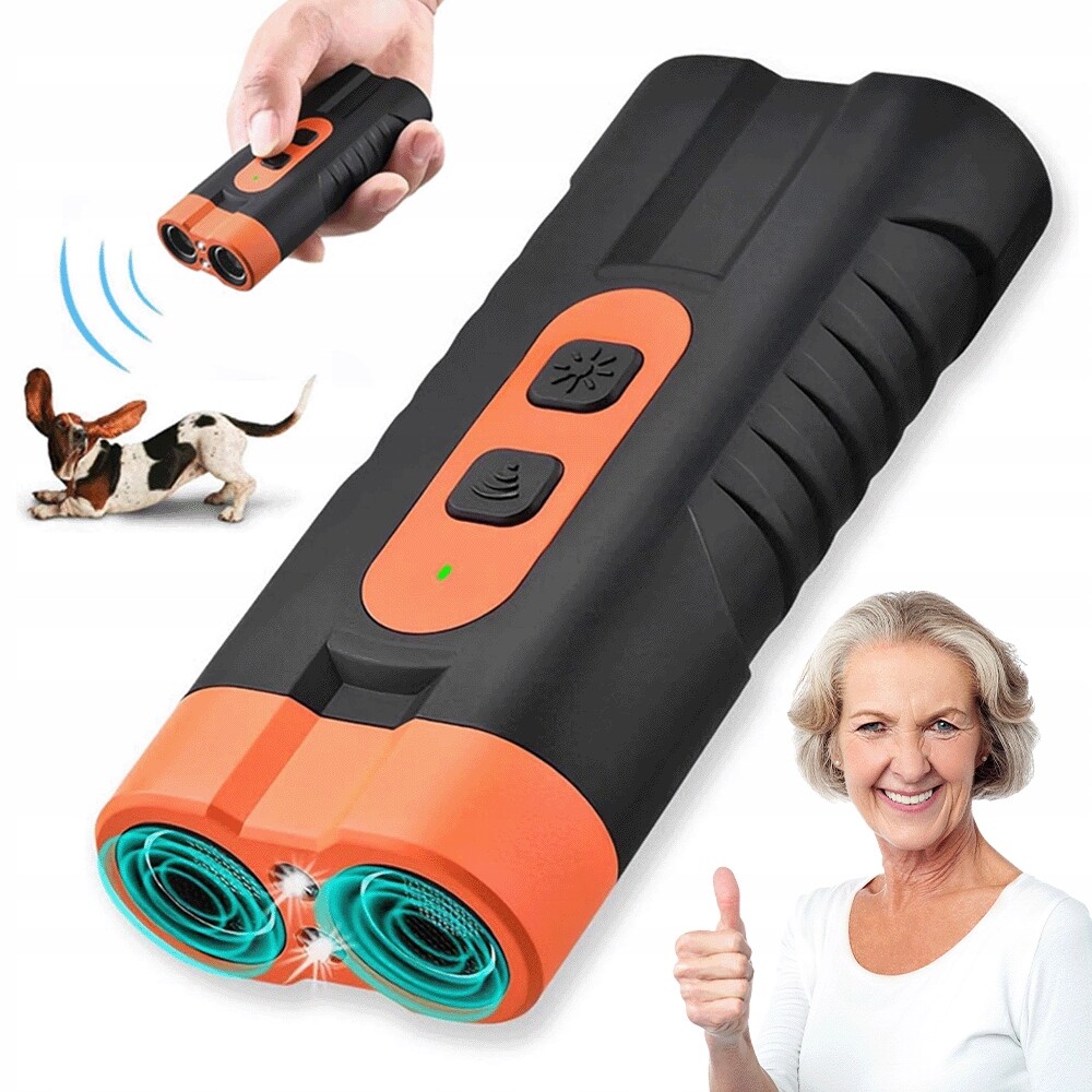 15-40 Khz Ultrazvukové Anti-štěkání 30FT Dosah Se 2 Led Světly