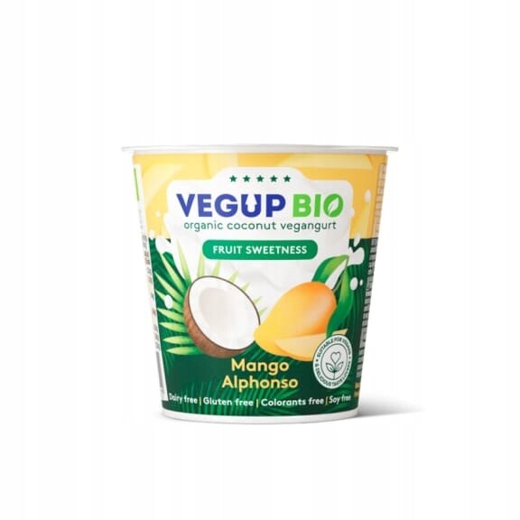 Vegup Bio Veganský kokosový jogurt s příchutí manga