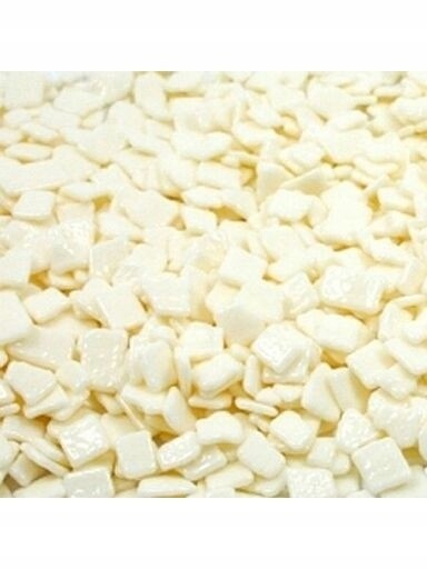 udanewypieki Čokoládový Posyp Plátky Lesklé čokoláda bílá 50 g