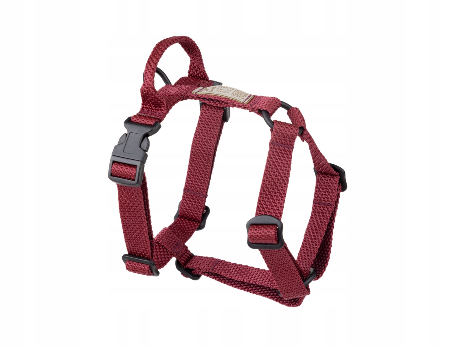 Amiplay Midnight Regulovatelné postroje Guard s rukojetí L Bordové