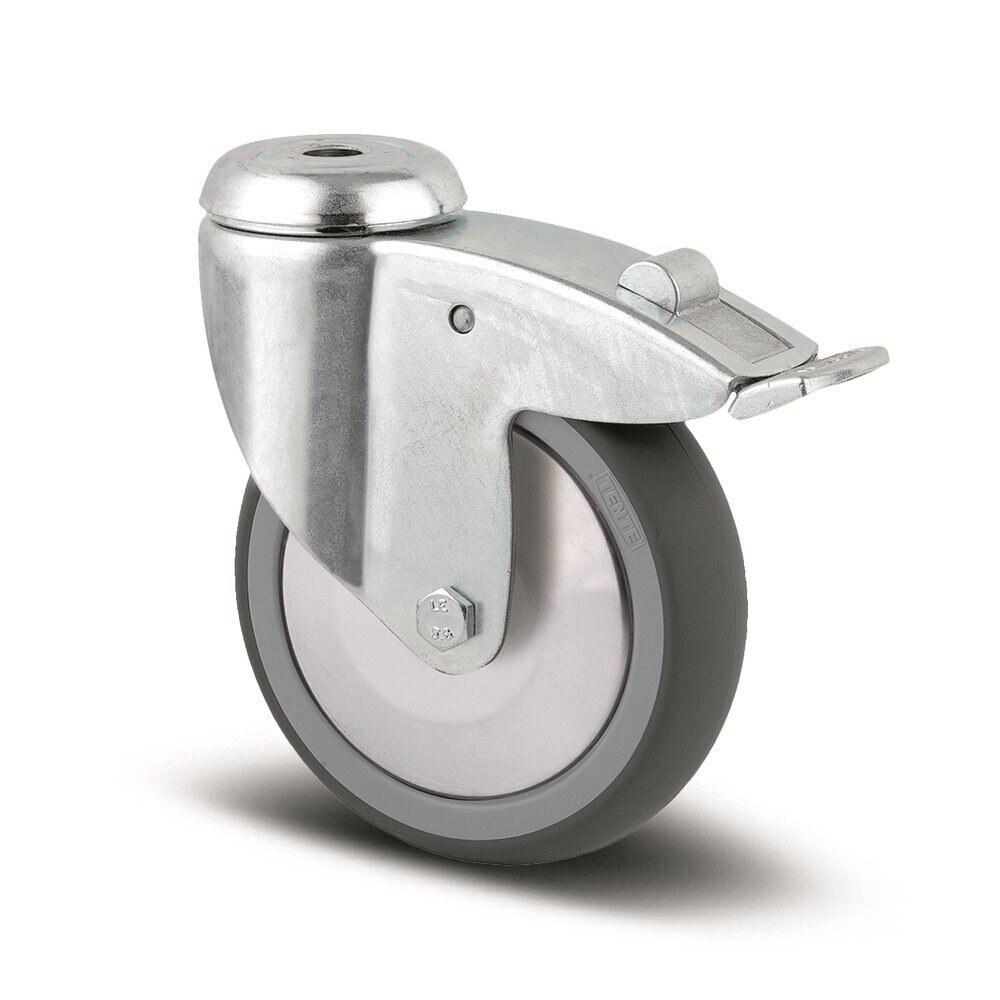 Tente Přístrojové kolečko 75 mm,otočné s brzdou 702