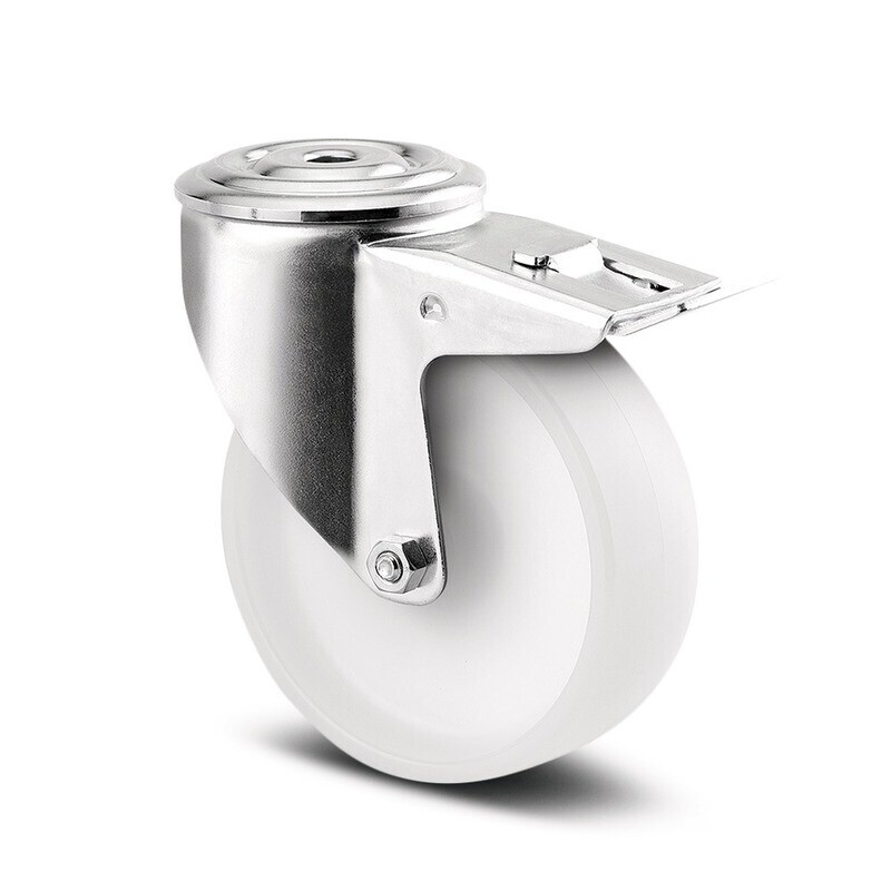 Tente Polyamidové kolečko 100 mm, otočné s brzdou 737