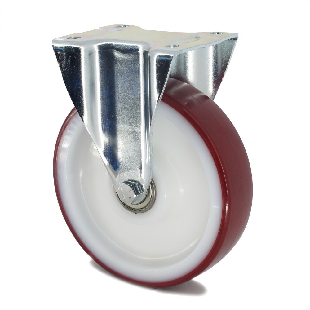 Tente Kolečko s červenou polyuretanovou obručí 160 mm,pevné 3016