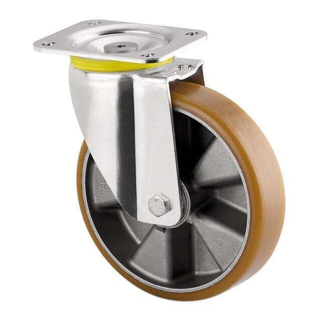Tente Vysokozátěžové kolečko s polyuretanovým běhounem 250 mm, otočné 1758