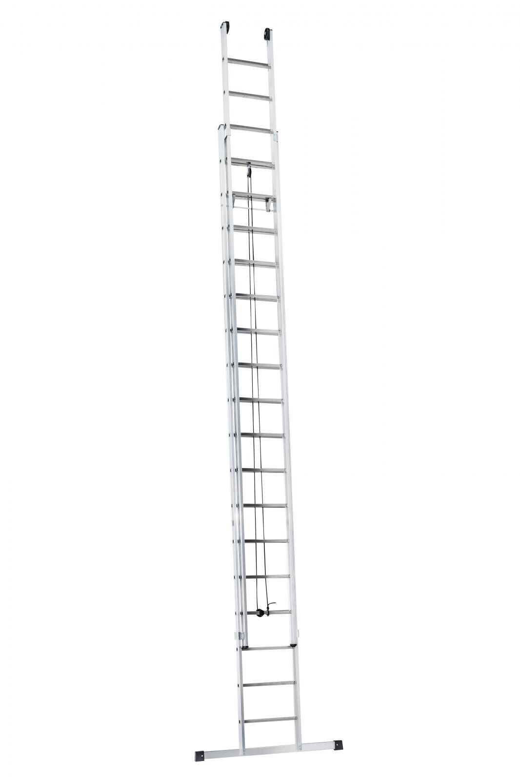 Výsuvný hliníkový žebřík s lanem Alpos profi 2x17 příček