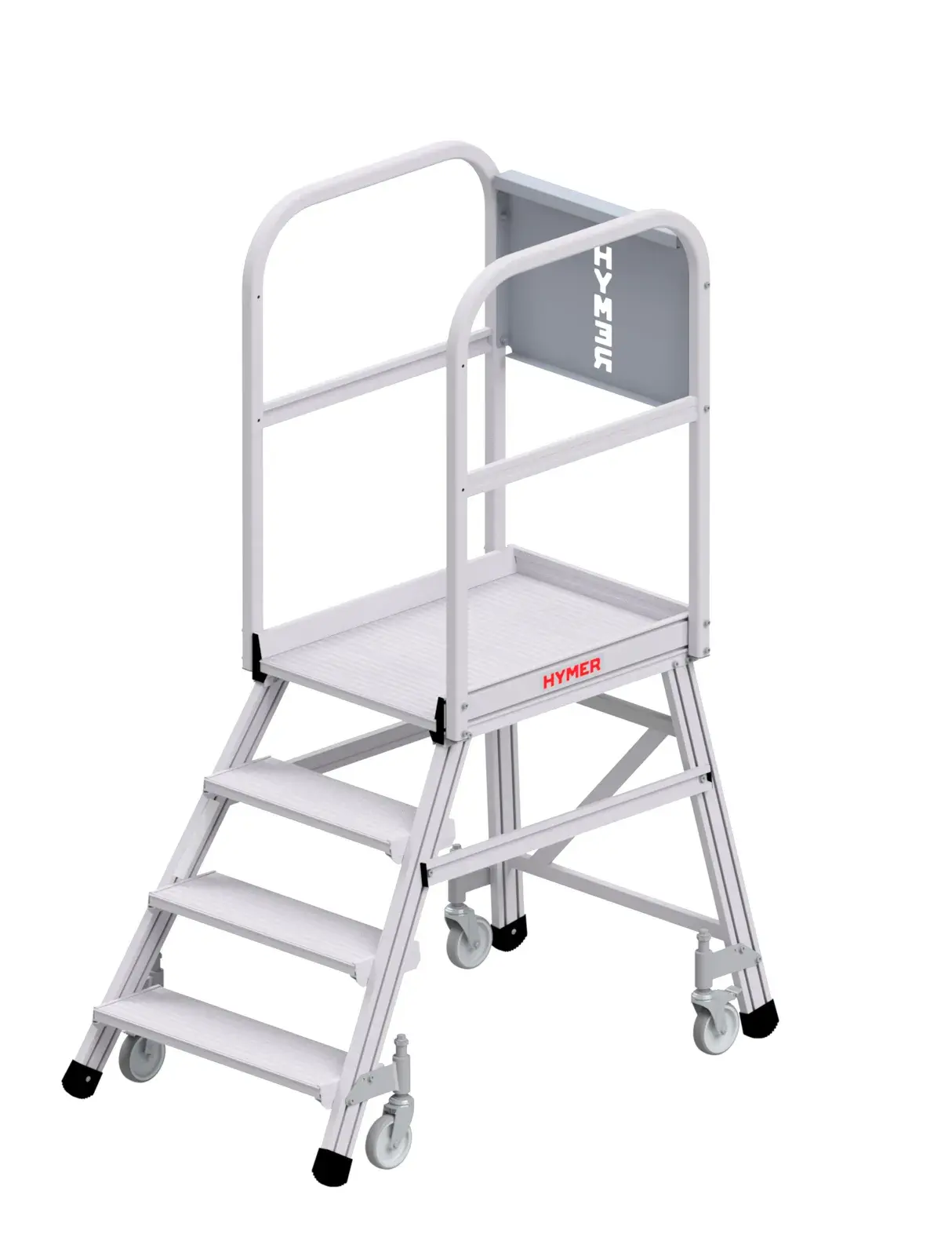 Pojízdná hliníková plošina HYMER 4 nášlapy