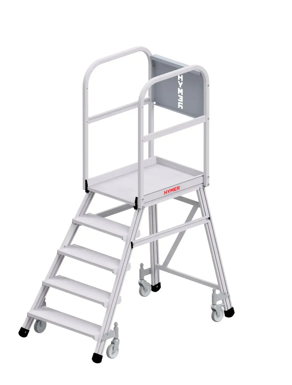 Pojízdná hliníková plošina HYMER 5 nášlapů