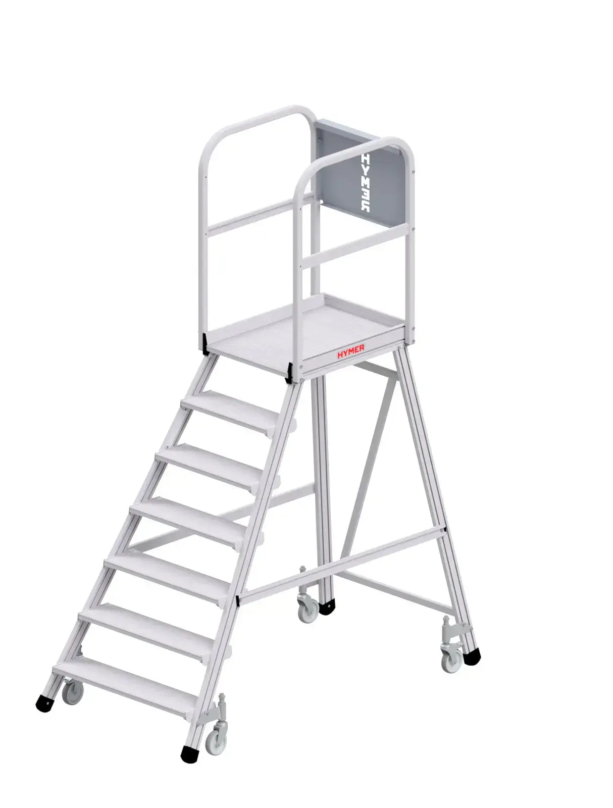 Pojízdná hliníková plošina HYMER 7 nášlapů