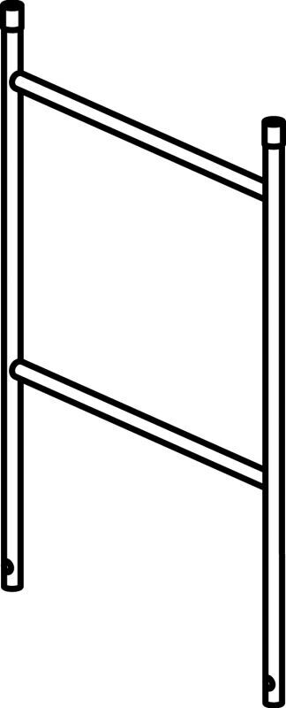 Zábradlí pro pojízdné hliníkové lešení Hymer