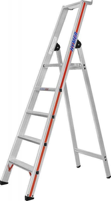 Hliníkové schůdky HYMER 8026 5 nášlapů