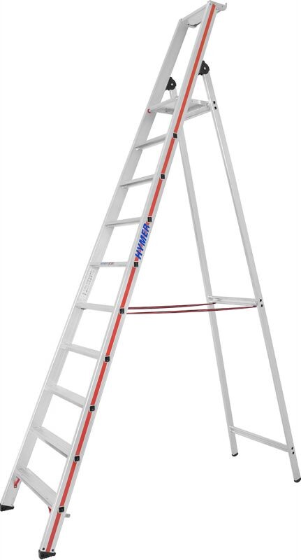 Hliníkové schůdky HYMER 8026 10 nášlapů
