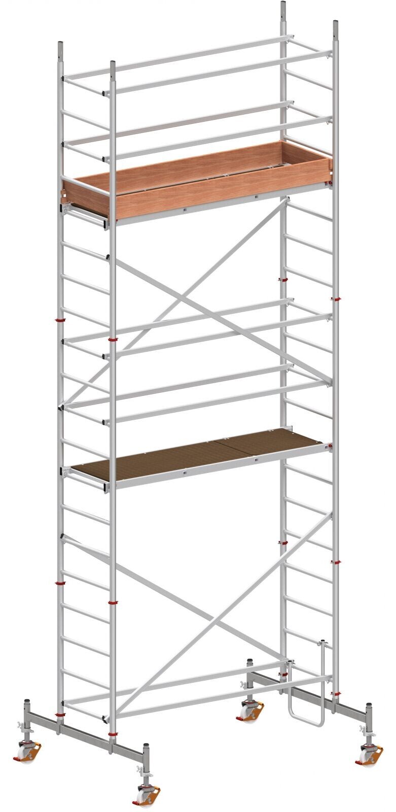 Hliníkové pojízdné lešení Hymer - pracovní výška 6,42 m