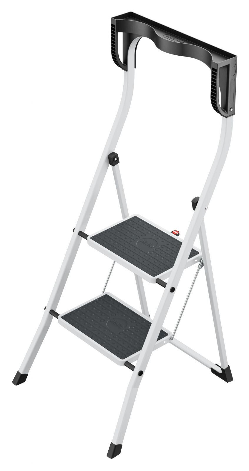 Ocelové schůdky HAILO Comfortline 2 stupně bílé K75